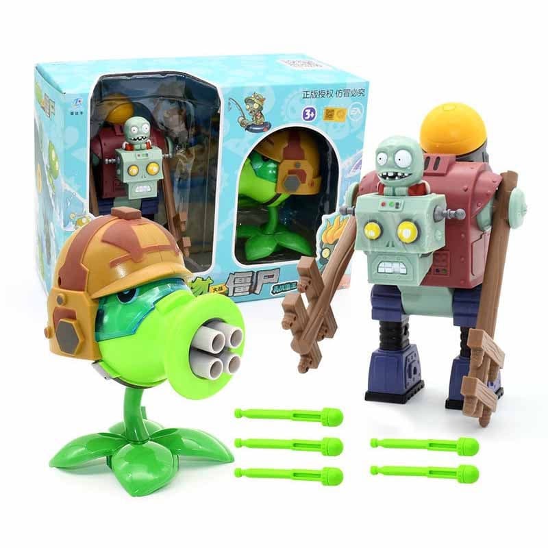 Plantas reais e... Conjunto de brinquedos de praia Zumbi 2 com ondas gigantes, incluindo uma máquina de disparo de bolin
