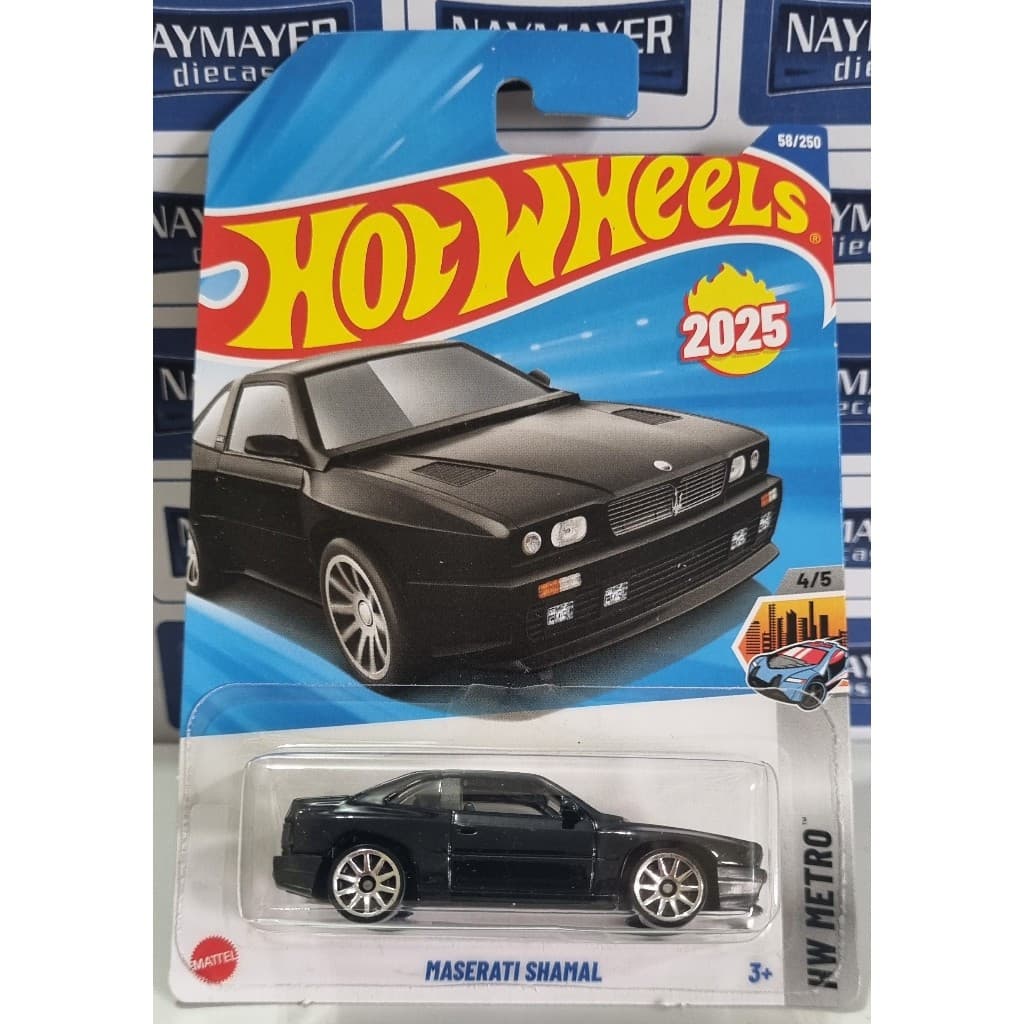 Hot Wheels Maserati Shamal Preto