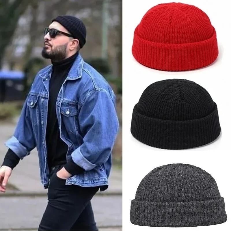 Touca Gorro Curto Raso De Lã Swag Rapper Trap Varias Cores