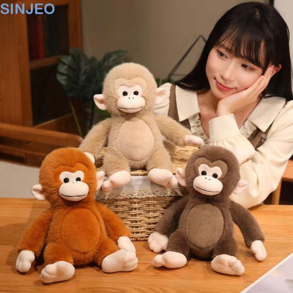 Desce Macaco Brinquedo De Pelúcia , Boneca Simulação Orangotango Realista Dos Desenhos Animados