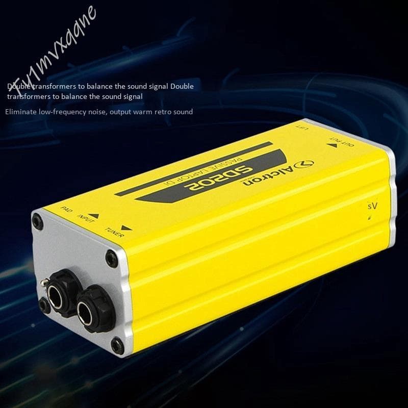 SD202 Passivo DI Caixa Conversão De Impedância Box Guitarra Elétrica Conexão Direta Efeito