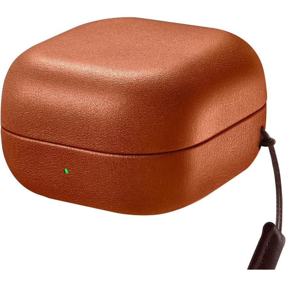 Capa para Samsung Buds 4/Buds 4 Pro, Capa de Couro 100% Genuíno ICARER, Capa Rígida Feita à Mão com Couro de Alta Qualid