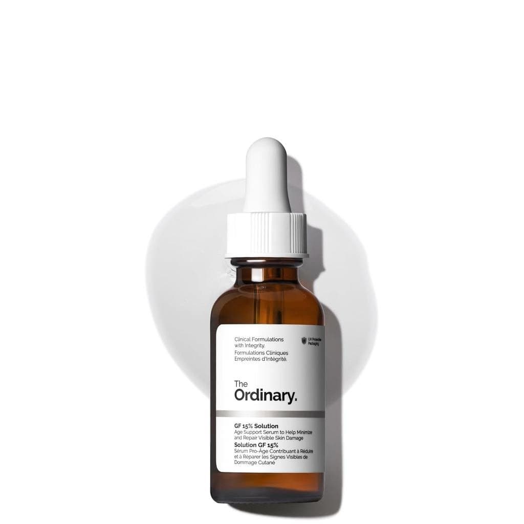 The Ordinary GF 15% Solution, Fórmula Antienvelhecimento para Reparação Visível da Pele e Rugas, 1 Fl Oz