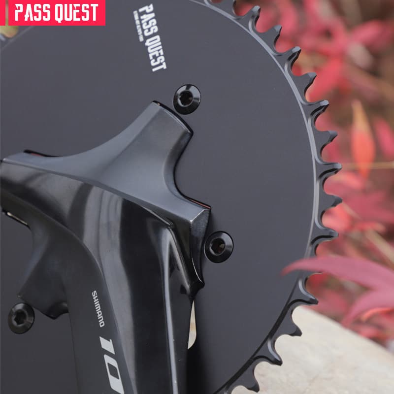 Para shimano R9100 R7000 R8000 12 velocidades totalmente fechado positivo negativo dentes estrada único disco