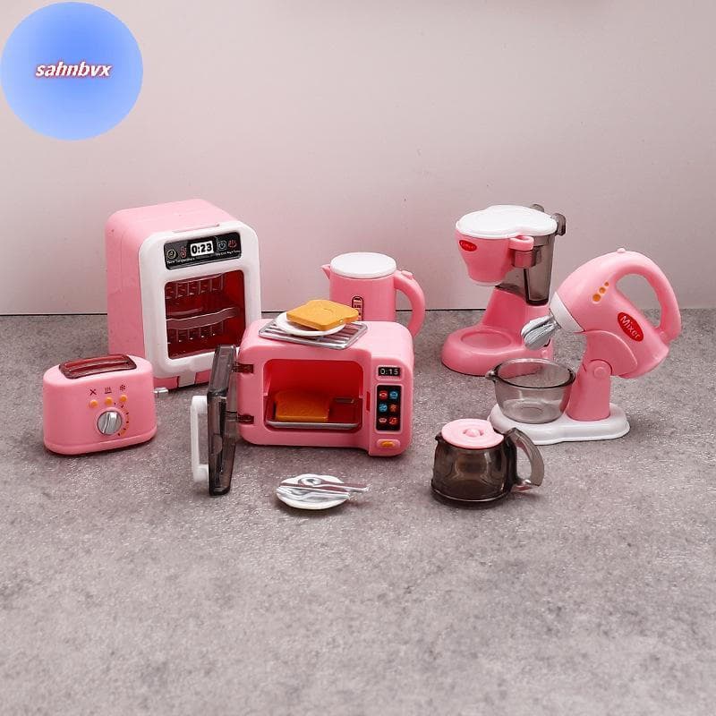 SABVX 1 Conjunto 1 : 12 Casa De Bonecas Em Miniatura Máquina Café Batedor Ovo Eletrodomésticos Decoração Brinquedo Bonec