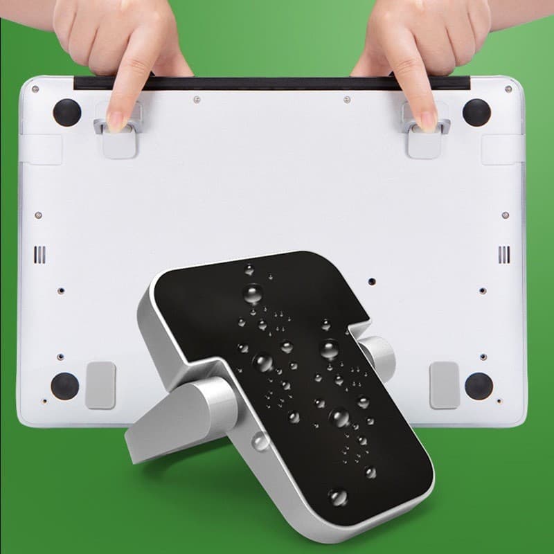 Suporte invisível de liga para laptop, mini base portátil para aumento de altura, suporte de resfriamento, base elevatór