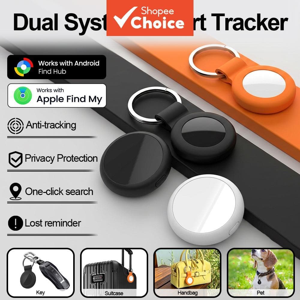 Rastreador Bluetooth Smart Tag Anti-Perda, Localizador de Chaves, Compatível com o Hub iOS e Google Encontre Meu para