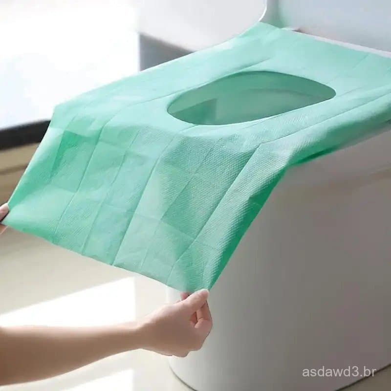 Capa descartável para assento de vaso sanitário 20A, capa descartável para assento de vaso sanitário em tamanho de viage