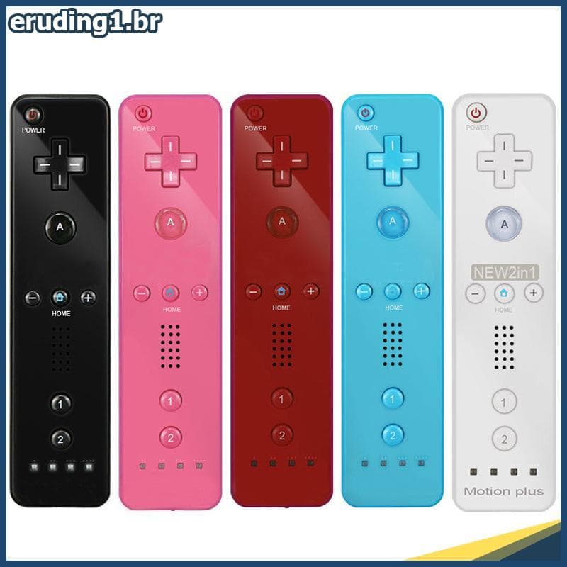 erudi Wii Game Controle Remoto Embutido Motion Plus Joysti Joypad Para .