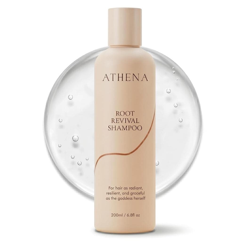 Shampoo Athena Root Revival, Shampoo para Cabelos Ralos - Nutre o Couro Cabeludo e Reduz a Quebra, 6.8 Fl.Oz (1 unidade)
