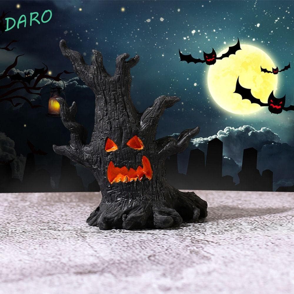 DARO Simulação Ornamentos De Espírito De Árvore , Artesanato Em Resina , Miniaturas DIY , Estaca Fantasma Feitos À Mão