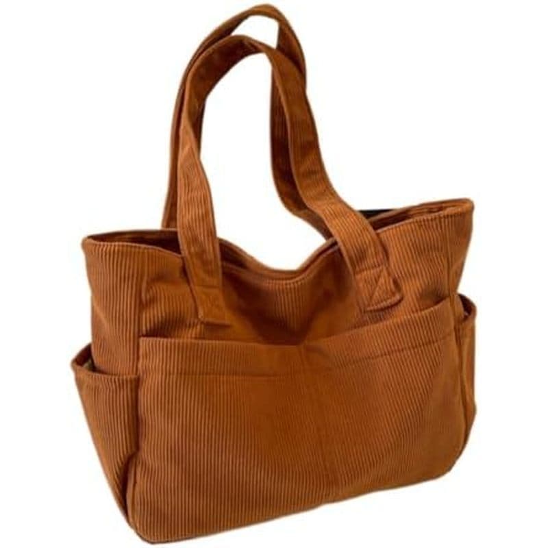 Sacolas Femininas Casuais De Veludo – Bolsa De Ombro Multifuncional De Grande Capacidade Para Uso Diário Trabalho Fofa D