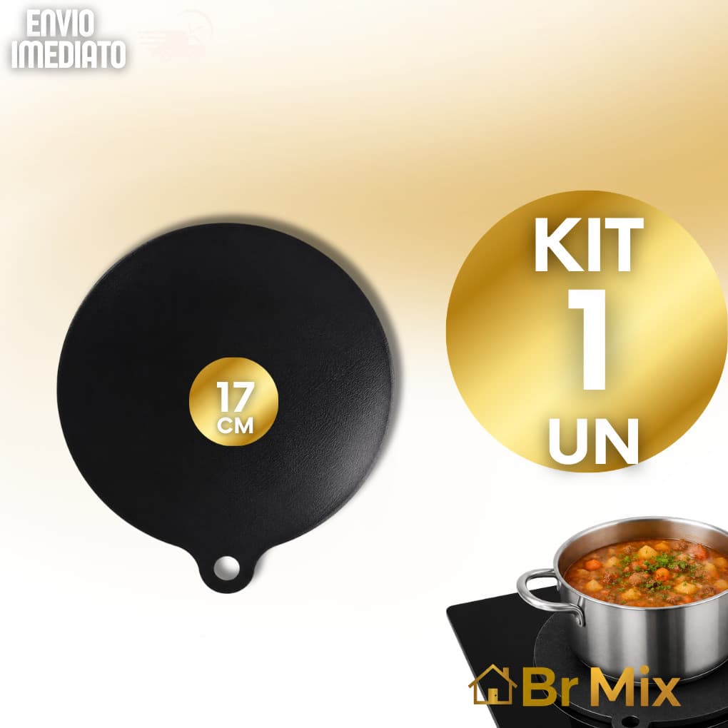 KIT Tapete Siliconado 17 e 20cm Para Proteção de Fogão de Indução Cooktop Microondas Air-Fryer