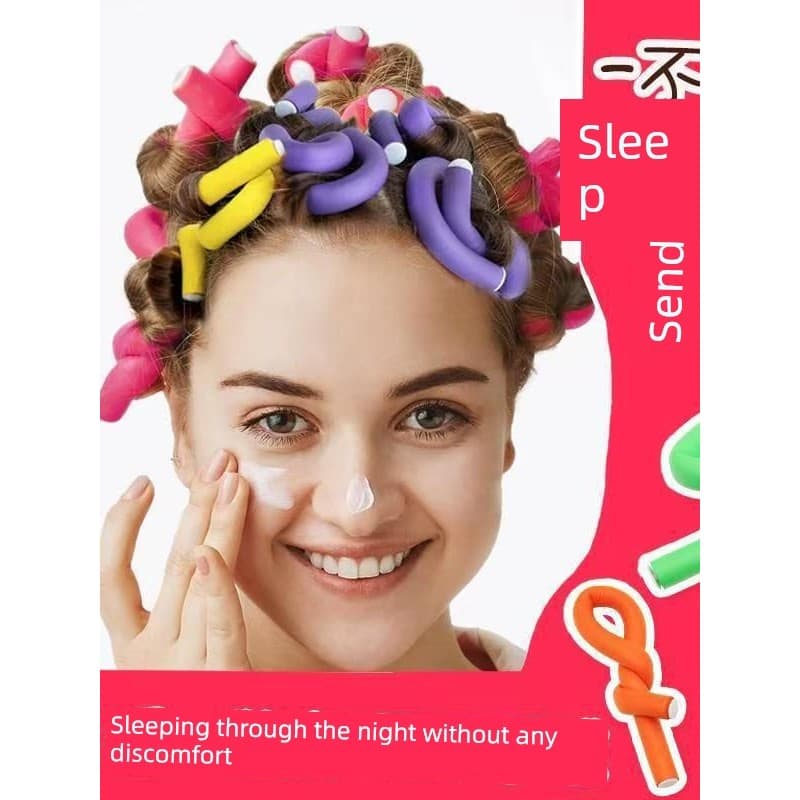 Quente preguiçoso dormir curling ferro cabelo curto curling ferramenta útil esponja curling ferro estilo de longa duraçã