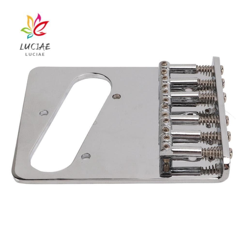 Ponte De Guitarra Elétrica LUCIAE , Substituição De Prateada Com Design Em Forma De L , Metal 6