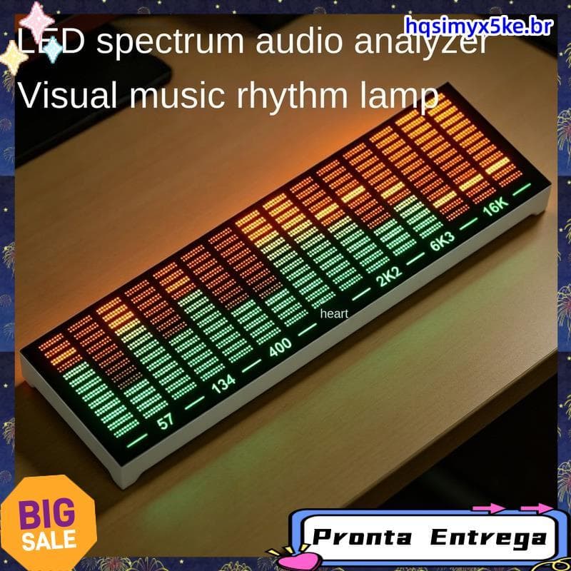 Lâmpada De Ritmo De Captação LED RGB Controlada Por Som Multi Modos Espectro De Música Atmosfera Luz Tipo C Alimentada