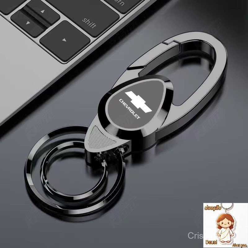 Chaveiro de Metal Minimalista para Chevrolet Onix, Aveo, Captiva, Cavaliers, S10, para Homens, Carros de Negócios