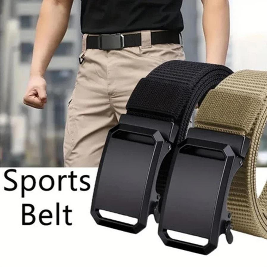 cinto tático casual para estudantes, cinto automático funcional, cinto de lona para uso diário, cinto masculino com five