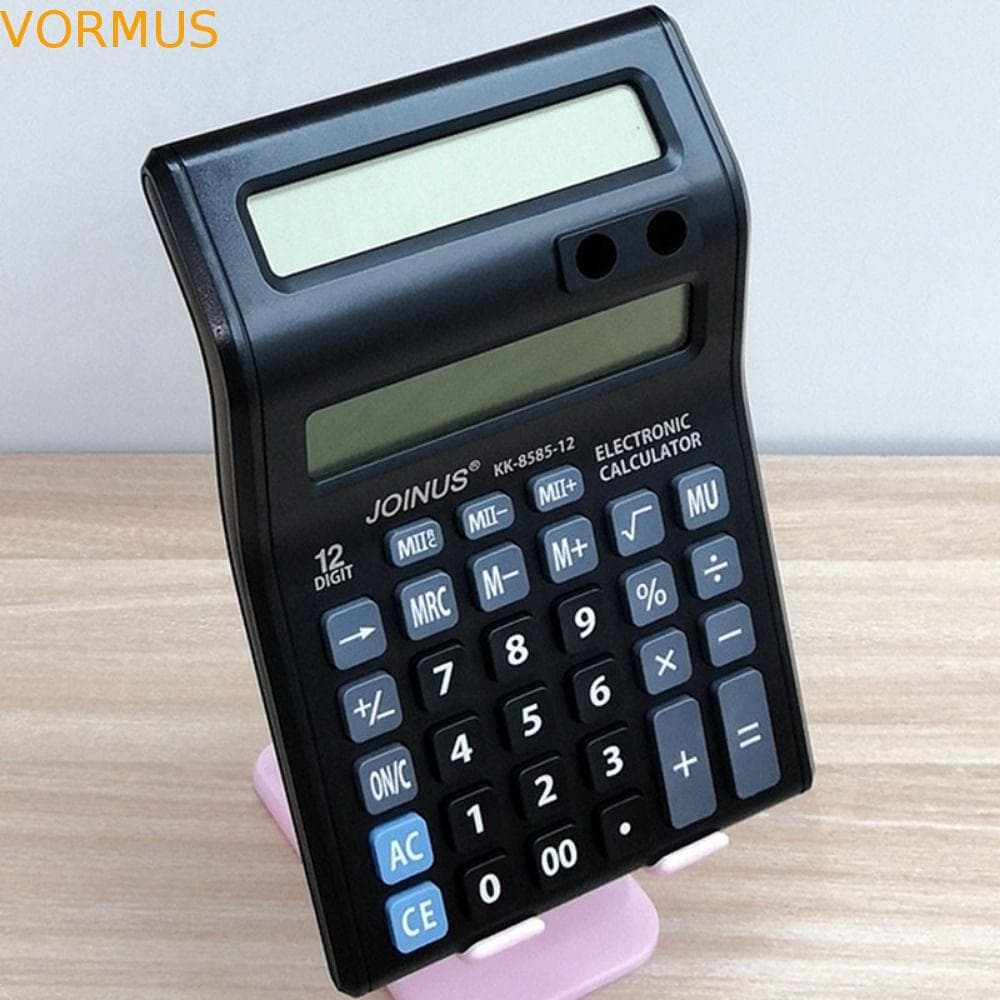 Calculadora De 12 Dígitos , Mecânica Alimentada Por Bateria De Tela Dupla Financeira Portátil Prática