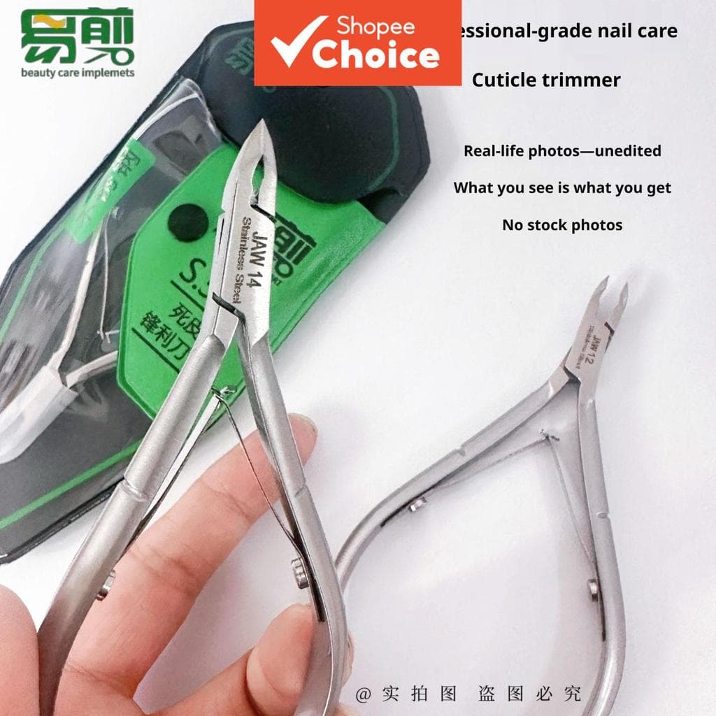 Tratamento prévio das unhas Alicate de Cutículas, Nipper de Unhas - Alicate de Cutícula Profissional em Aço Inox com