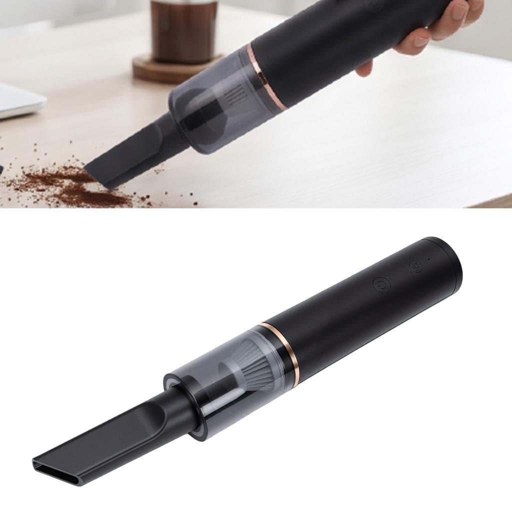 Winyoukv-br-SYP Mini moedor de café aspirador de pó portátil sem fio recarregável escova macia em pó para uso em