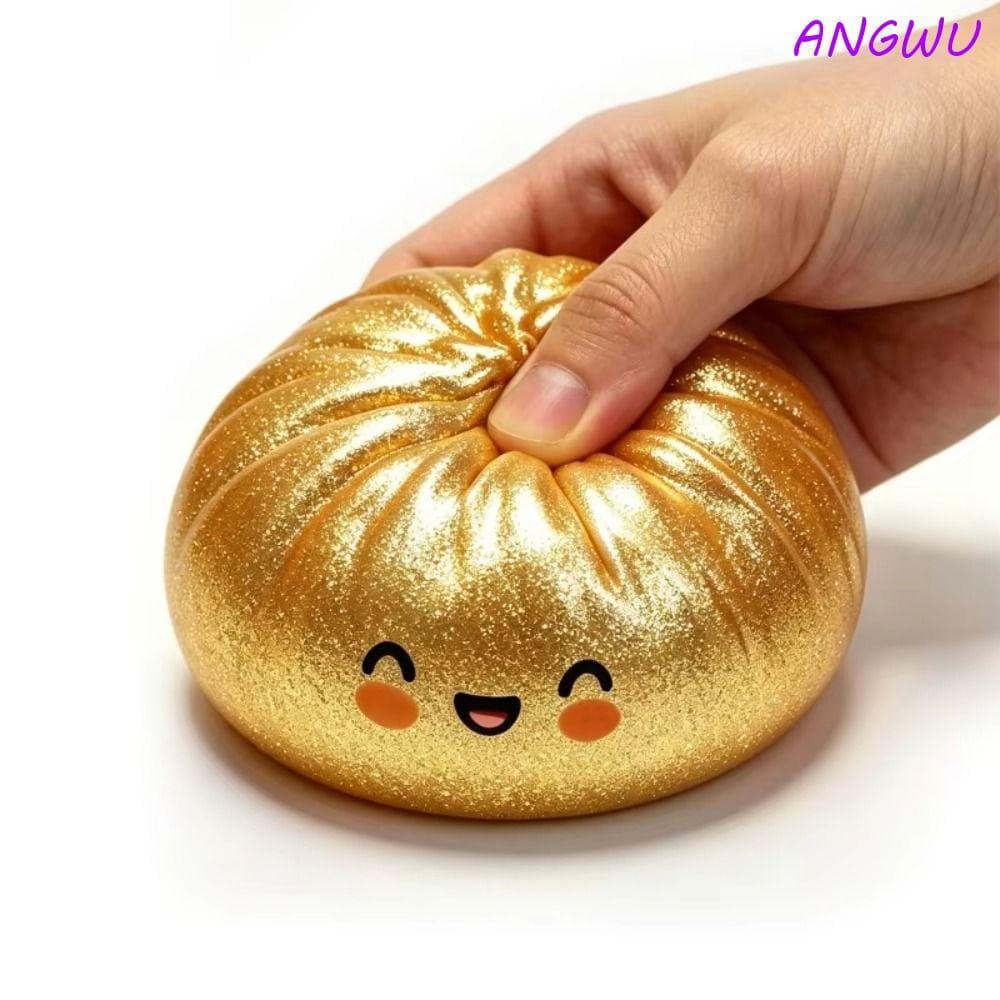 ANGWU Glitter Shark Dumplings Brinquedo Mole , Bolinho Macio De Resiliência Lenta Esmaga , Com Vaporizador