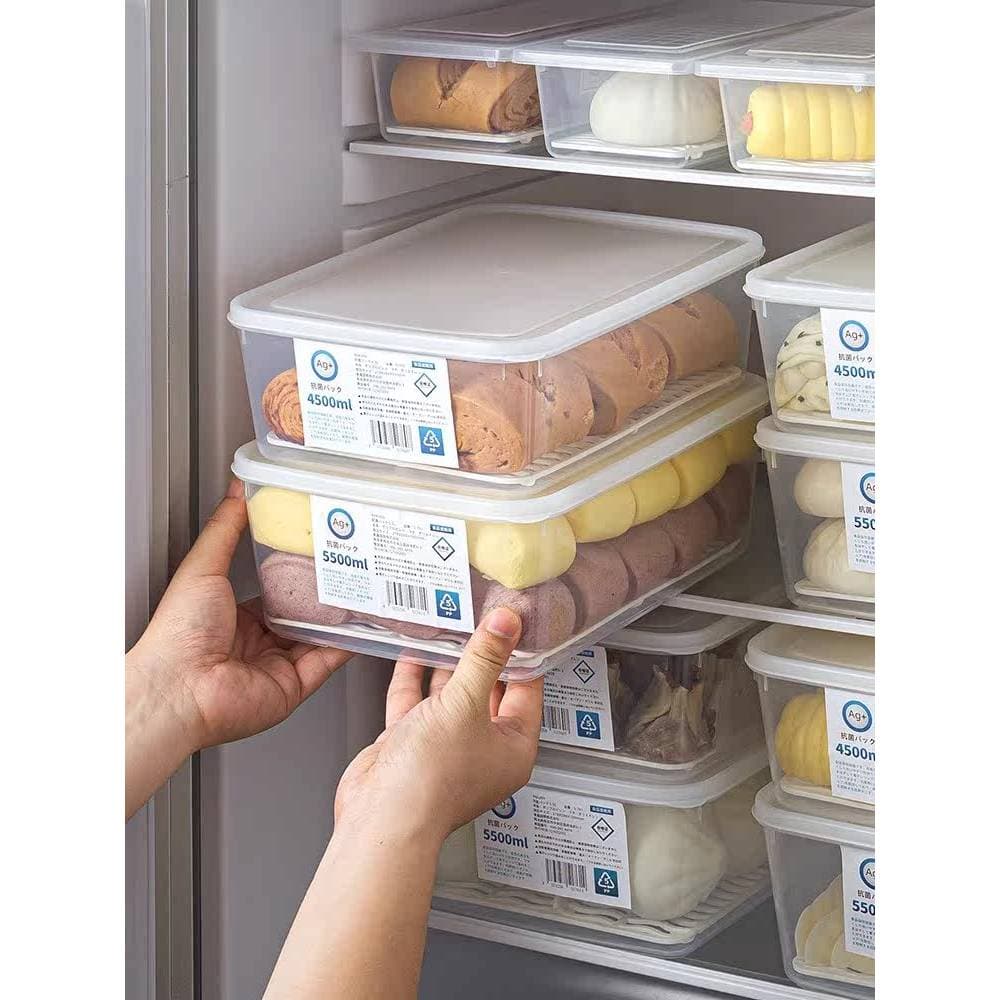 Pães antibacterianos japoneses pãezinhos cozidos no vapor Freezer caixa de armazenamento especial grande capacidade boli