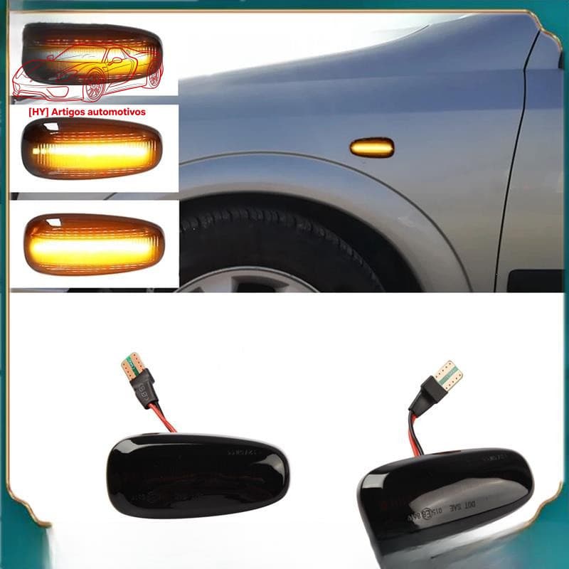 [Wen-Shop] 2 Peças de Luzes Indicadoras Laterais LED para Carro para Opel Zafira A 99-05 Astra G 98-09 URVO