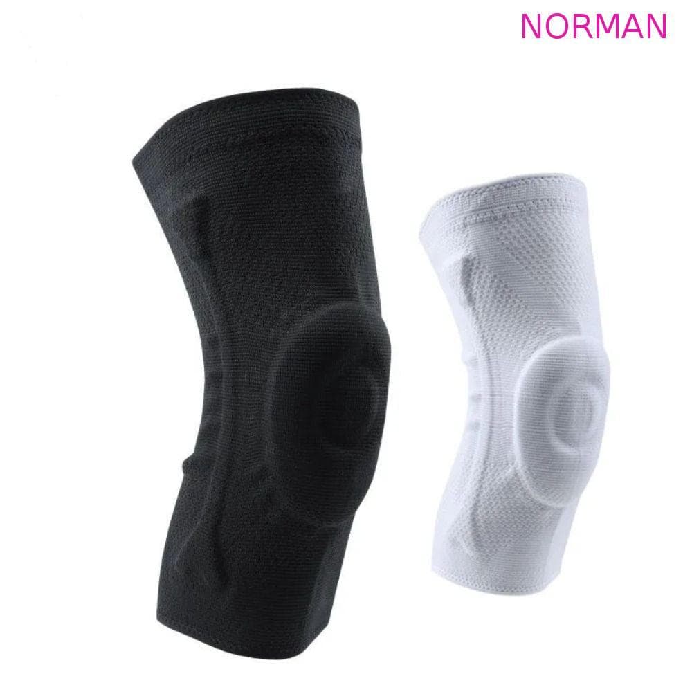 Joelheira NORMAN , Manga De Joelho De Compressão De Suporte , Joelheiras Elásticas De Silicone Para Segurança Esportiva