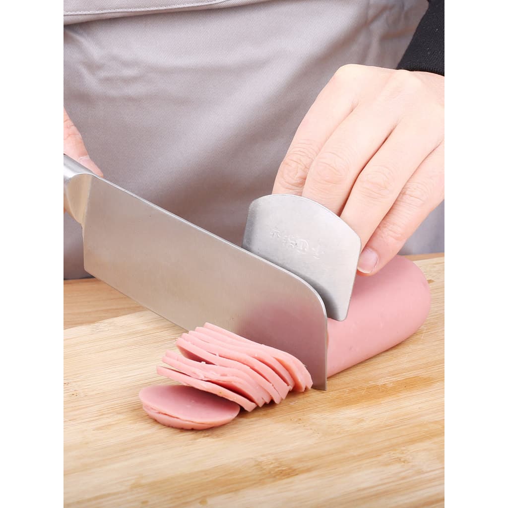 Protetor de dedo de aço inoxidável, protetor de mão para corte de vegetais, protetor de dedo de cozinha, corte