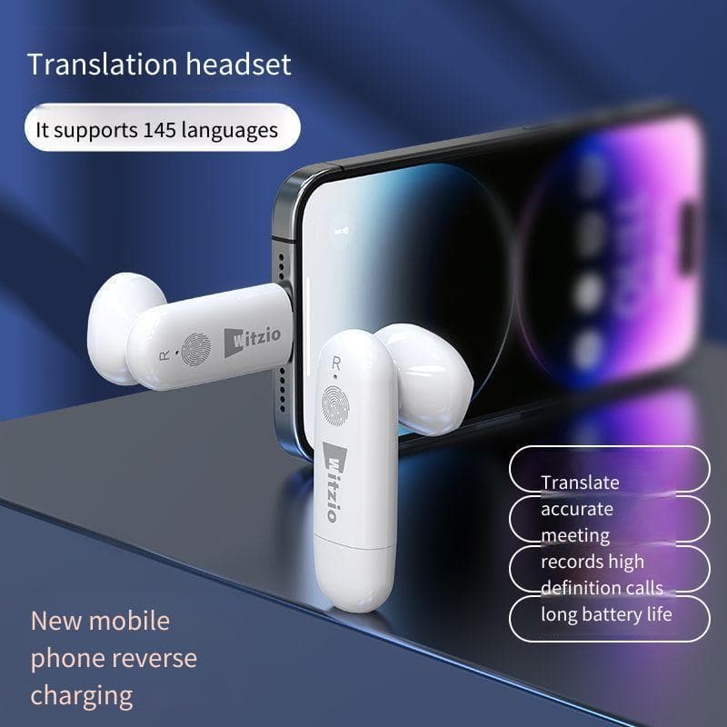 Novo estilo AI tradução inteligente Ultra MINI chamada de conferência fone de ouvido Bluetooth sem fio tipo intra-auricu