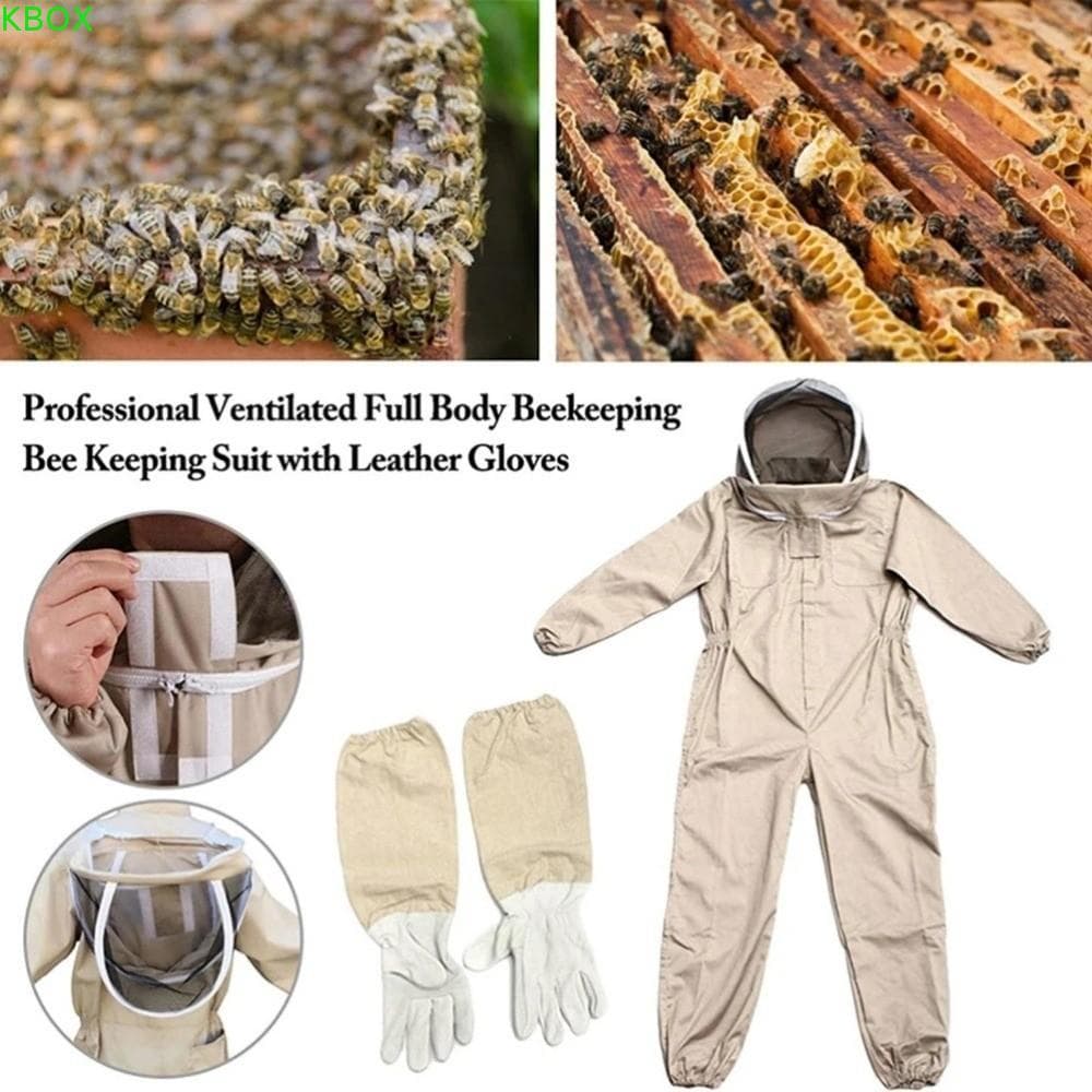 Ternos De Proteção Para Apicultura KBOX , Traje De Abelha Com Design Ventilado De Qualidade Profissional Luvas , Equipam