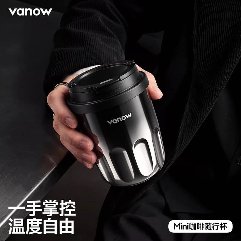Vanow Mini copo de acompanhamento de café portátil copo térmico feminino influenciador de alto valor pequena capacidade