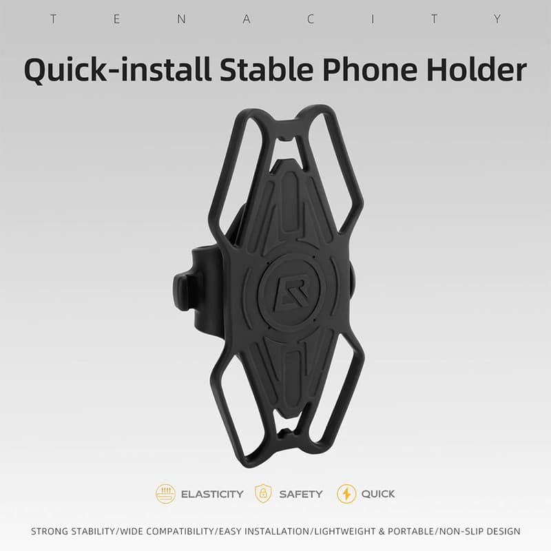 ROCKBROS Suporte De Telefone Para Bicicleta , Silicone , Liberação Rápida , Multifuncional , Ajustável , Celular , Elétr