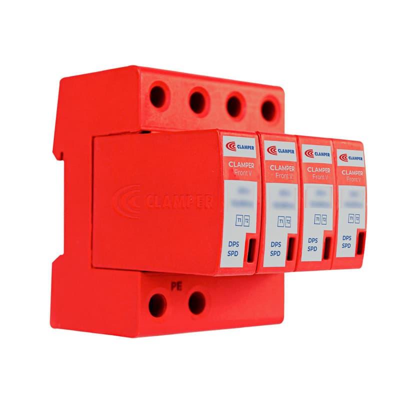 DPS CLAMPER Front V Tetrapolar 275V 12,5/60kA Classe I+II SR - Protetor contra surtos para quadros elétricos