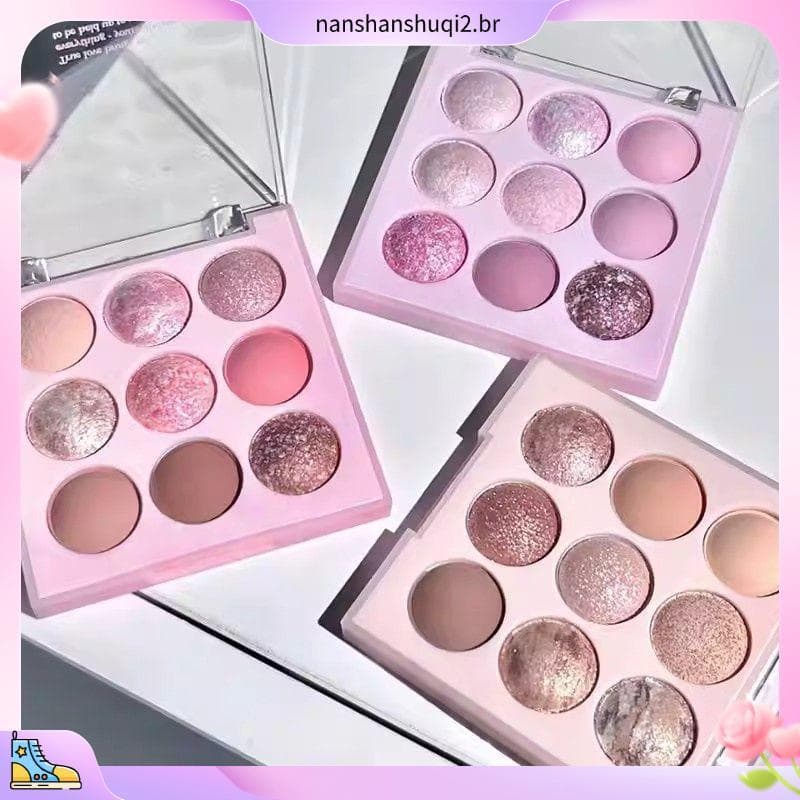 Liberação Novo produto série de sorvete de nove cores perolado estudante Blush terra sombra Natural fosca diariamente