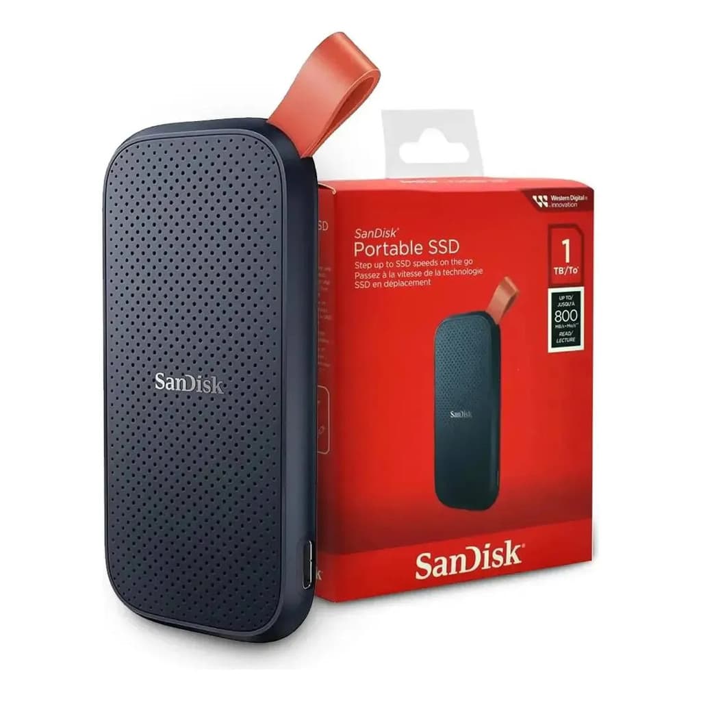 Ssd Portátil Sandisk De 1 Tb Para Armazenamento Externo