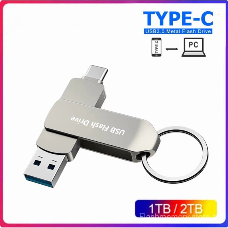 Unidade Flash De Telefone De Interface Dupla , Armazenamento De Fotos Portátil E Bastão De Memória USB Para Carro , Estu