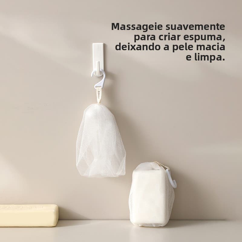 Rede de espuma para sabão, rede de espuma para sabão, densa, banho doméstico, lavagem facial, rede de espuma dedi