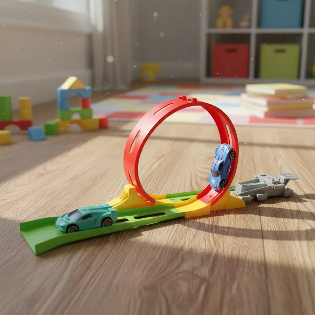 Pista Infantil com Carrinhos e Loop 360° Brinquedo Divertido.