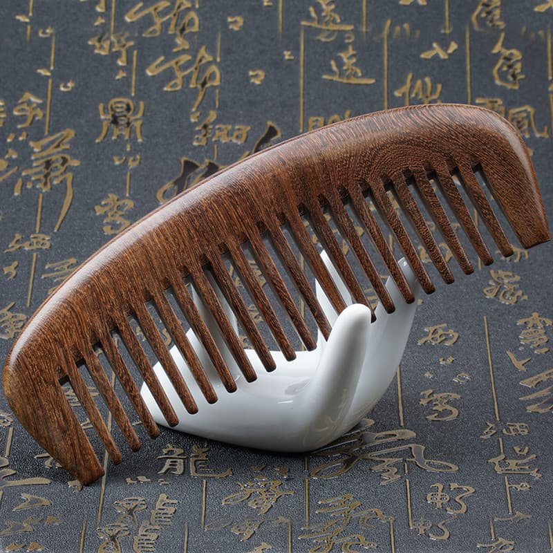 Pente de madeira Natural massagem pente Curling pente feminino cabeça meridiano pente perda de cabelo feminino estudante