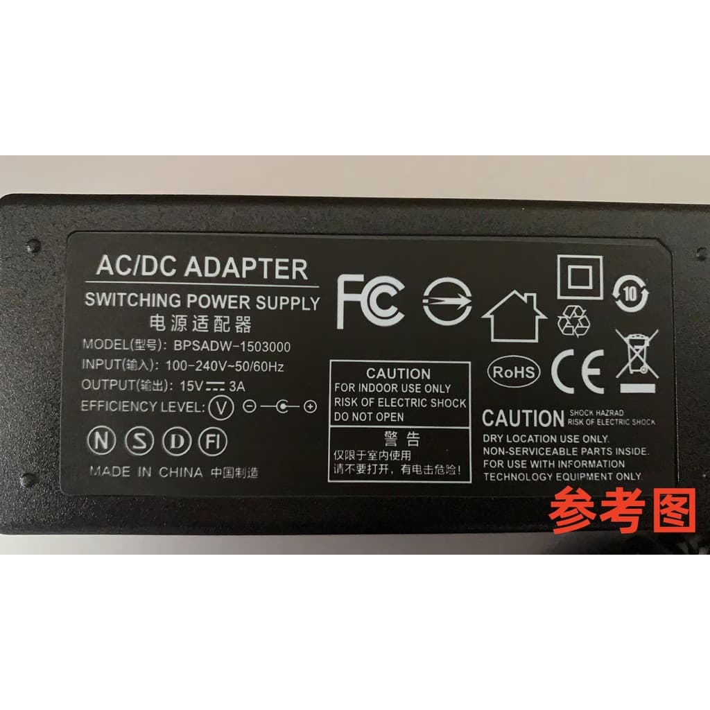 Adequado para BPSADW-1503000Teclado eletrônico de Piano elétrico 15V3A Cabo carregador Universal do mar cantonês