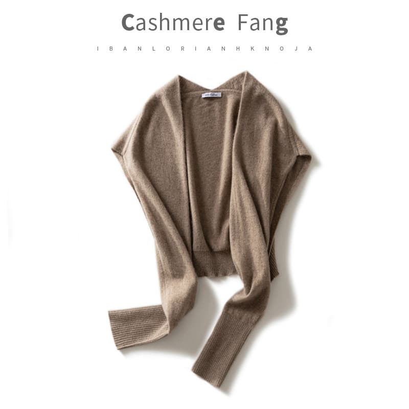 Fangci's Outer Match Pequeno Xale 100% Puro Cashmere Cachecol de Malha Combinando Almofadas de Ombro Coloridas Mulheres
