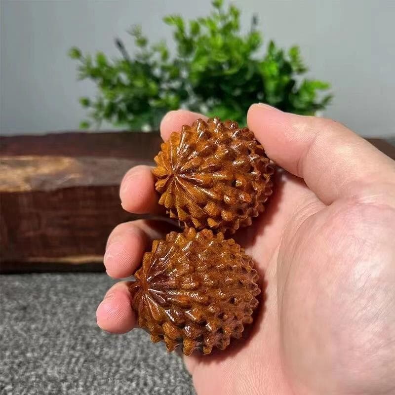 Log Natural Huanghuali escultura em madeira handebol massagem de madeira bola de Fitness grau submerso cuidados de saúde