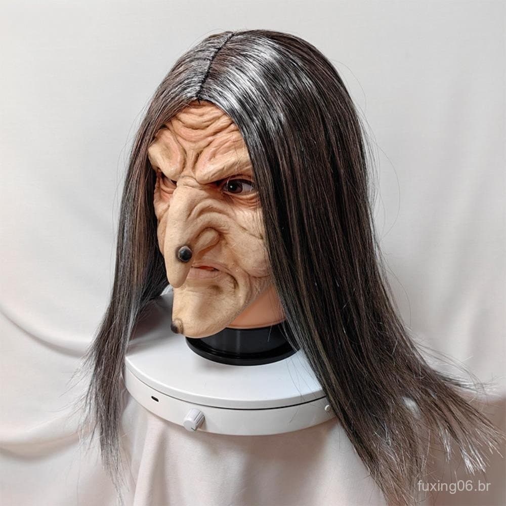 NDZE8 Capa Para Cabeça De Bruxa De Halloween , Máscara Facial Reutilizável Vovó , Faixa Elástica