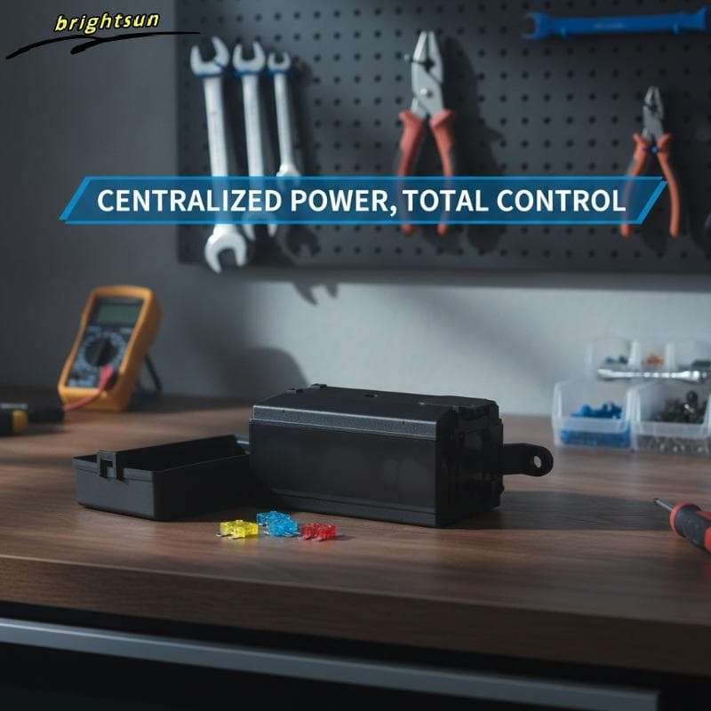 1 Pçs Universal Automotivo Relé Caixa De Fusíveis 4 Relés 6 Caso À Prova Dwaterproof Água Para Carro Tru Iate Marinho