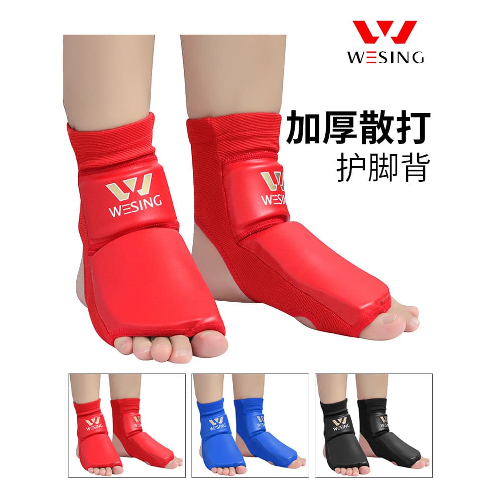 Jiurishan Proteção para os pés Sanda Proteção do peito do pé Crianças lutando Muay Thai Proteção do tornozelo Equipament