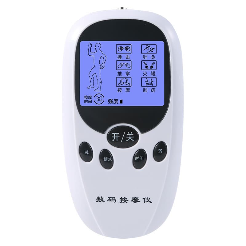 Produção de massa dupla saída massageador gerente digital massageador instrumento de massagem portátil patenteado digita