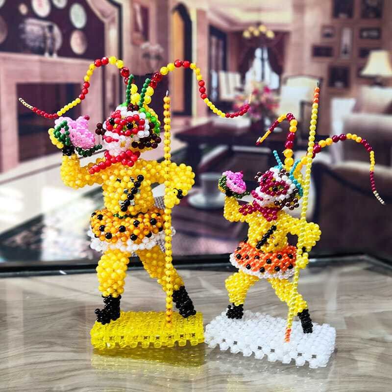 Frisado artesanal diy pacote de Material vestindo contas decorações para casa puro artesanal brinquedos das crianças tec