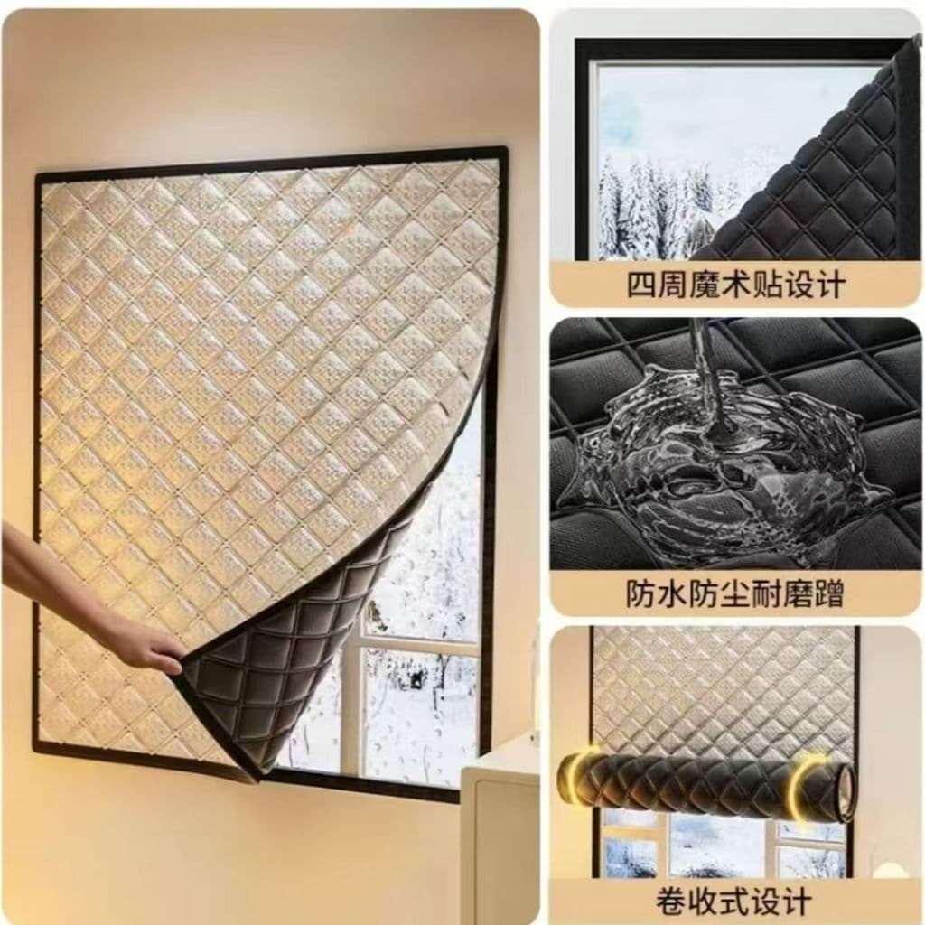 Cortinas à prova de som para janelas voltadas para a rua, cortinas blackout espessas com tecido de proteção solar em vel